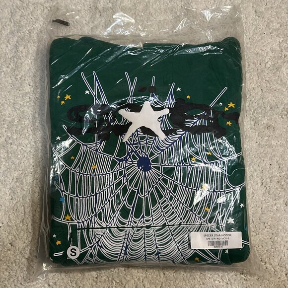 Sp5der Web Hoodie Hunter Green